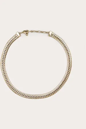 PRETTYLITTLETHING Gold Chunky Chain Simple Necklace