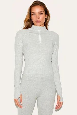 PRETTYLITTLETHING Sculpt Quarter Zip Gym Top
