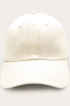 PRETTYLITTLETHING Cream Cotton Cap