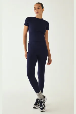 PRETTYLITTLETHING Navy Sculpt Super High Waist Gym Leggings