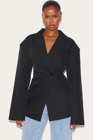 PRETTYLITTLETHING Tailored Cinched Waist Blazer