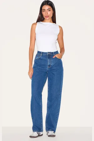 PRETTYLITTLETHING High Waist Boyfriend Jeans