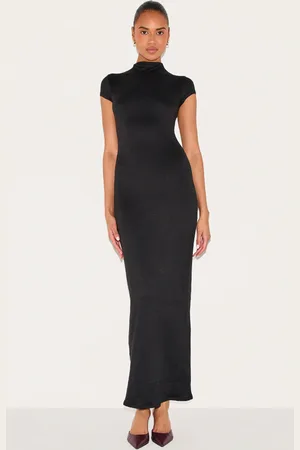 PRETTYLITTLETHING Double Contour Boat Neck Maxi Dress