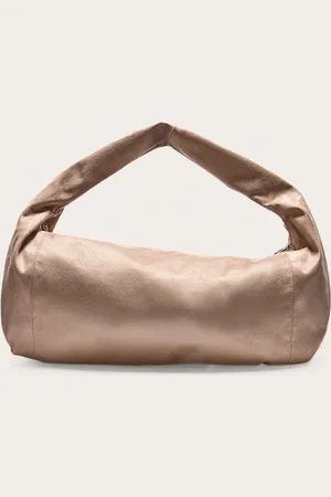 PRETTYLITTLETHING Mink Oversized Faux Suede Tote