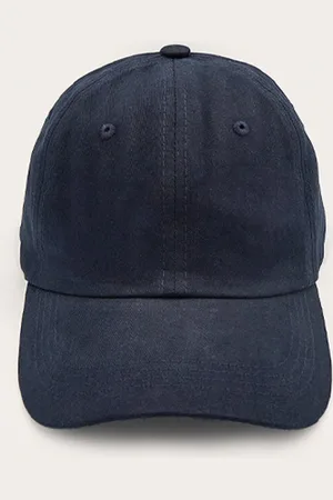 PRETTYLITTLETHING Navy Cotton Cap