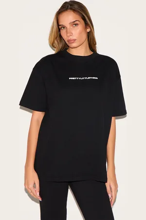 PRETTYLITTLETHING Print Oversize T Shirt