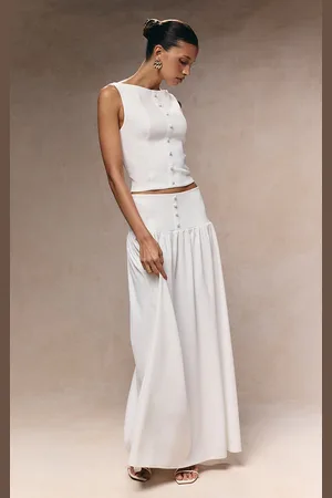 PRETTYLITTLETHING Woven Pleated Midaxi Skirt