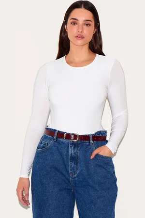 PRETTYLITTLETHING Shape Long Sleeve Slinky Bodysuit