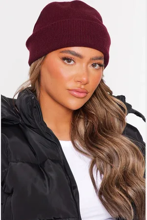PRETTYLITTLETHING Burgundy Basic Beanie