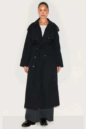 PRETTYLITTLETHING Belted Double Breasted Trench Coat