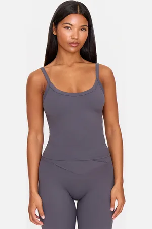 PRETTYLITTLETHING Charcoal Ultimate Sculpt Strappy Gym Vest