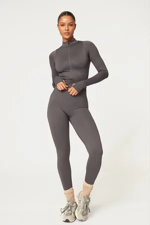 PRETTYLITTLETHING Charcoal Seamless High Waist Gym Leggings