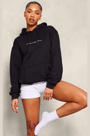 PRETTYLITTLETHING Embroidered Oversized Hoodie