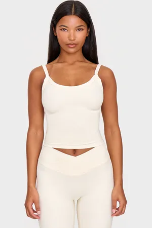 PRETTYLITTLETHING Bone Ultimate Sculpt Strappy Gym Vest