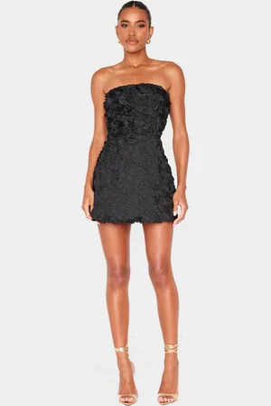 PRETTYLITTLETHING Floral Ruffle A-line Dress