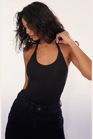 PRETTYLITTLETHING Modal Cotton Strappy Scoop Bodysuit