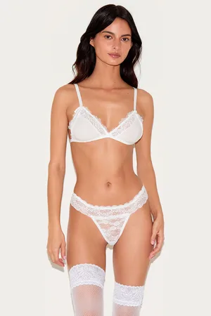 PRETTYLITTLETHING Jersey Lace Trim Bralette