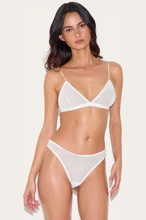 PRETTYLITTLETHING Mesh Pack of 3 Basic Triangle Bra