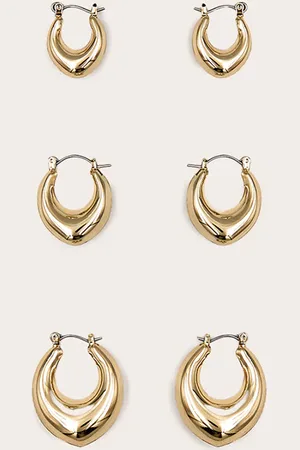 PRETTYLITTLETHING Gold Huggie Hoop Multipack