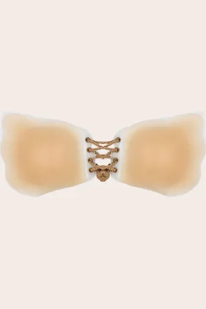 PRETTYLITTLETHING Nude Silicone Push Up Stick On Bra