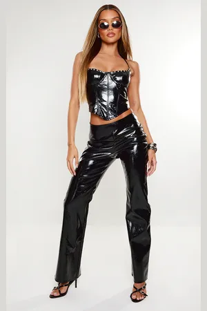 PRETTYLITTLETHING High Shine Faux Leather Trousers
