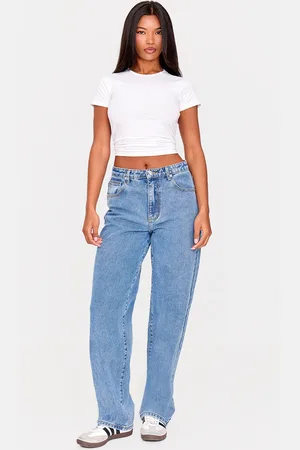 PRETTYLITTLETHING High Waist Boyfriend Jeans