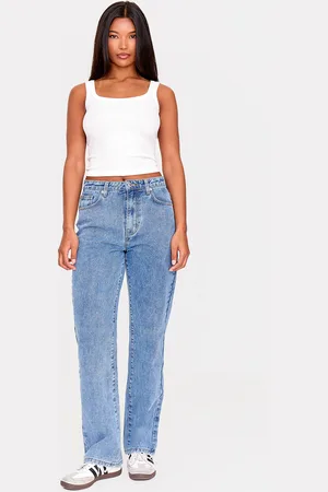 PRETTYLITTLETHING High Waist Straight Leg Jeans