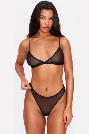 PRETTYLITTLETHING Mesh Pack of 5 Basic Thongs