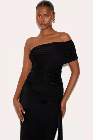 PRETTYLITTLETHING Double Layer Slinky Bardot Sleeve Top