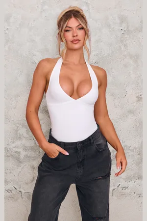 PRETTYLITTLETHING Contour Halterneck Bodysuit