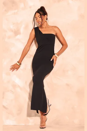 PRETTYLITTLETHING One Shoulder Fitted Maxi Dress
