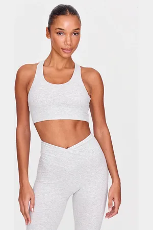 PRETTYLITTLETHING Marl Ultimate Sculpt Double Layer Padded Sports Bra