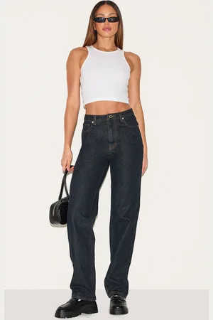 PRETTYLITTLETHING Tall High Waist Straight Leg Jeans