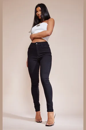 PRETTYLITTLETHING Black 5 Pocket Skinny Jeans