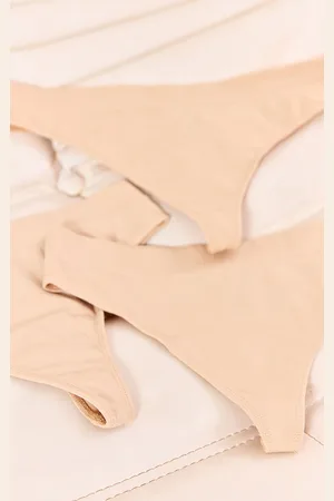 PRETTYLITTLETHING Nude Pack of 3 Seamless Thong
