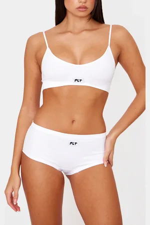 PRETTYLITTLETHING Woven Badge Seamless Brief