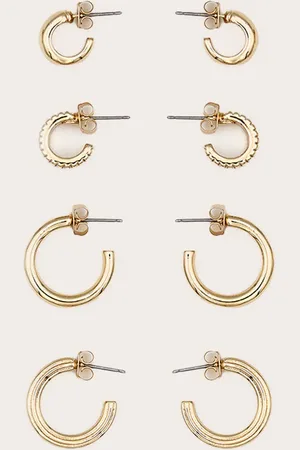 PRETTYLITTLETHING Gold Mini Hoop Earring Multipack