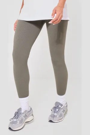 PRETTYLITTLETHING Maternity Contour Rib Leggings