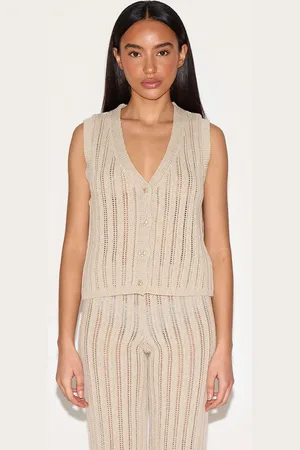 PRETTYLITTLETHING Petite Knitted Sleeveless Waistcoat