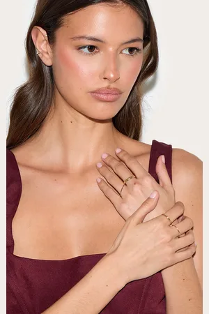 PRETTYLITTLETHING Gold Slim Multi-pack Ring