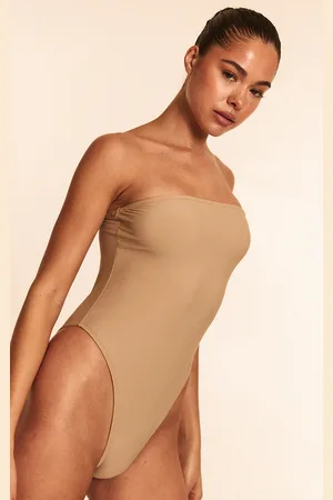 PRETTYLITTLETHING Stone Strapless Swimsuit
