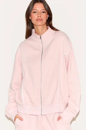 PRETTYLITTLETHING Baby Contrast Seam Zip Through Sweatshirt