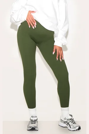PRETTYLITTLETHING Maternity Contour Ribbed Leggings