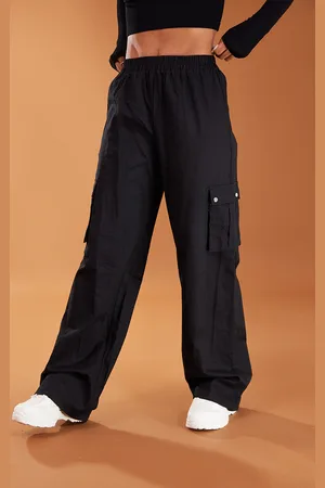 PRETTYLITTLETHING Wide Leg High Waisted Cargo Trousers