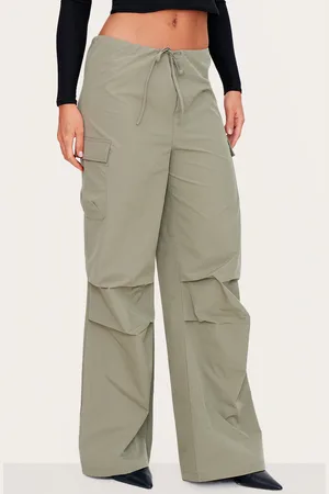 PRETTYLITTLETHING Tall Tie Front Wide Leg Trousers