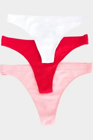 PRETTYLITTLETHING Multi Pack of 3 Seamless Thongs