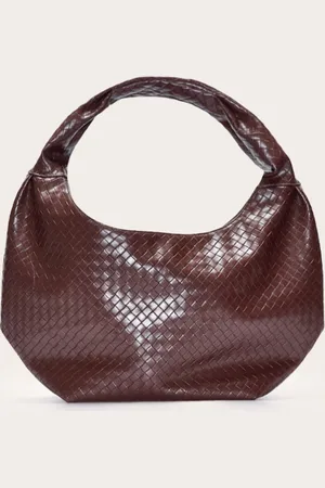 PRETTYLITTLETHING Weave Slouchy Tote Bag