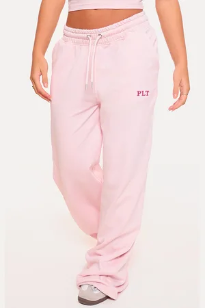 PRETTYLITTLETHING Washed Oversized Low Rise Wide Leg Jogger