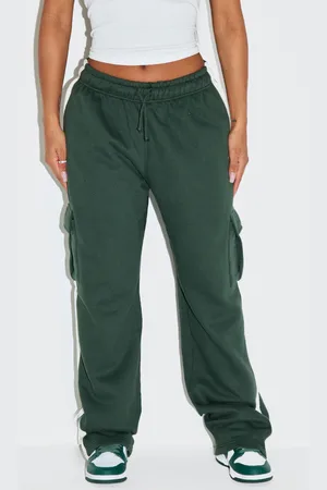 PRETTYLITTLETHING Shape High Waisted Side Stripe Cargo Wide Leg Joggers