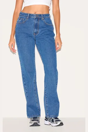 PRETTYLITTLETHING High Waist Straight Leg Jeans
